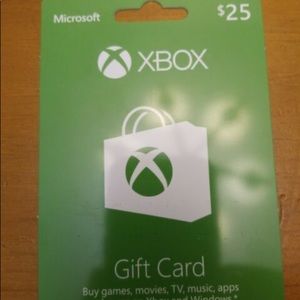 $25 Xbox Gift Card Mint Condition